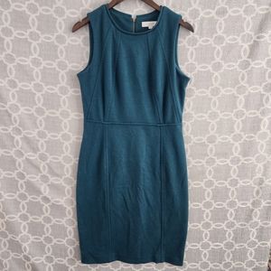 LOFT Teal Sleeveless Mini Dress